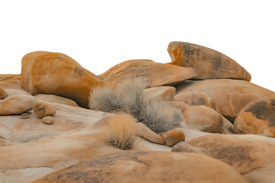 Natural rock formation isolated on transparent background - Powered by Adobe