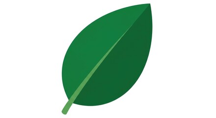 Vibrant green leaf conveys nature's freshness and organic beauty, perfect for eco-friendly branding, sustainable designs, and promoting a healthy lifestyle
