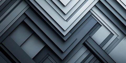 Abstract layered geometric pattern with gray and white tones creating a dynamic and modern visual texture