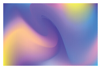 Abstract swirling gradient background with vibrant purple blue and yellow hues and subtle glitter effect