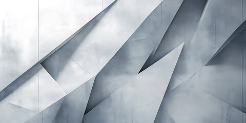 Abstract architectural design featuring geometric shapes and sharp angles in a modern style