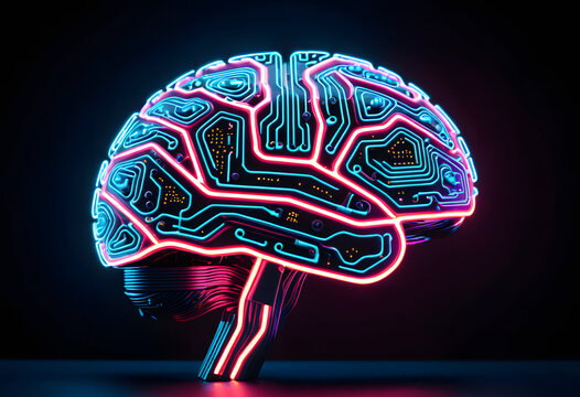 Artificial intelligence brain representing technology and digital thinking