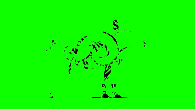 zebra tribal animal abstract green background