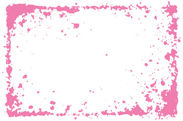 Pink Paint Splatter Border Frame