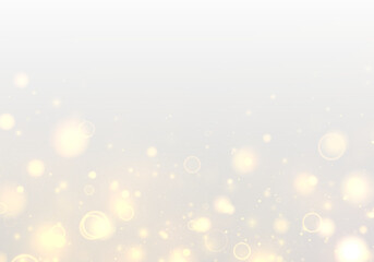 Fine golden particles scatter smoothly with radiant shimmer and delicate bokeh glow. The soft gradient trail enhances motion and elegance. PNG