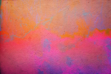 spray paint acrylic splashes on concrete wall. grunge texture cement details. fashion street art backdrop, paint effect 