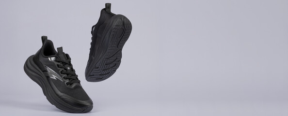 Floating Sneakers Sports Banner