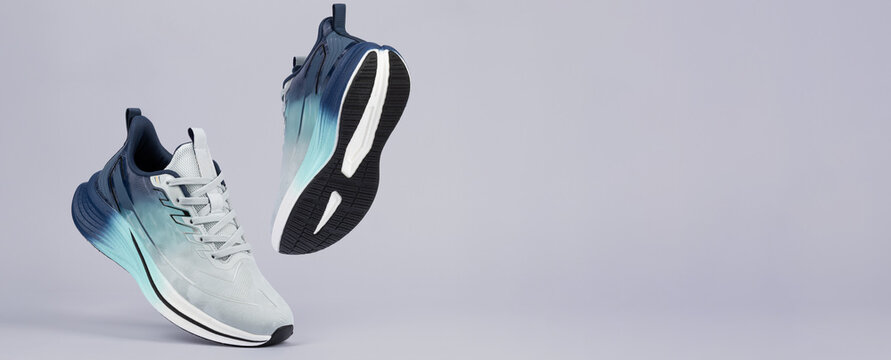 Floating Sneakers Sports Banner