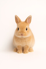 Fototapeta premium パステルカラーに包まれたミニうさぎ / Mini Rabbit in Soft Pastel Studio Light