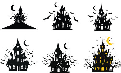 Creepy haunted house