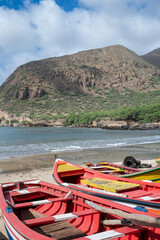 Tarrafal&rsquo;s timeless bay: where colorful boats meet the wild mountains of Santiago, Cape Verde