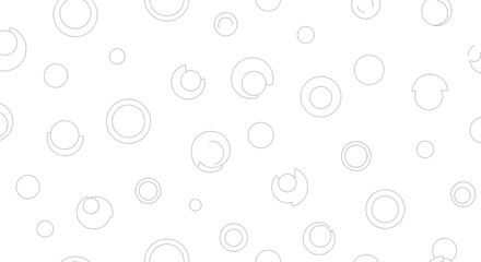 Minimalistic background with scattered transparent circles creating a modern abstract design for