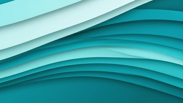 Soft teal mint diagonal gradient wave animation background
