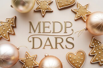 Elegant Christmas cookies and ornaments for festive holiday celebrations and cozy winter moments, perfect for seasonal greetings and joyful designs