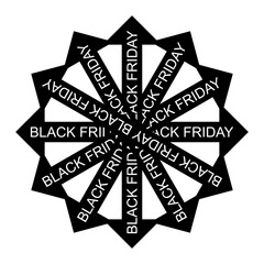 Modern Black Friday Sale Banner Design with Bold Typography and Promotional Discount Elements