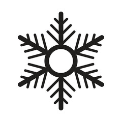 Beautiful Vector Snowflake Design Winter Ice Crystal Ornamental Graphic Element Icon