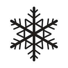 Beautiful Vector Snowflake Design Winter Ice Crystal Ornamental Graphic Element Icon