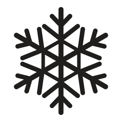 Beautiful Vector Snowflake Design Winter Ice Crystal Ornamental Graphic Element Icon