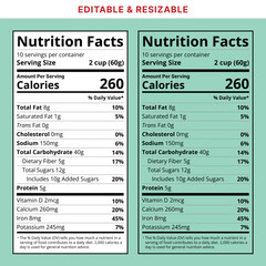 Nutrition label template. Nutrition facts. Facts nutrition, supplements nutrition. Nutrition information for health.