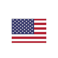 Obraz premium USA flag_Rectangle block shape in icon
