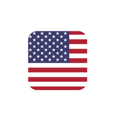 USA flag_Rounded square shape icon