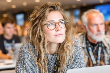 Participants engage in a digital workshop focused on professional skills Generative AI