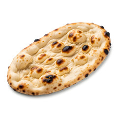 Freshly Baked Naan Bread with Charred Bubbles