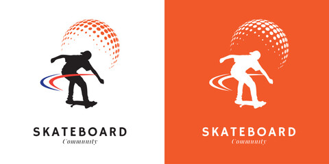 Skateboard Logo Design for Extreme Sport and Street Brand