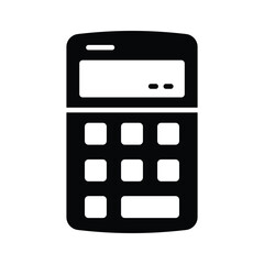 Get this creatively crafted amazing glyph icon of calculator