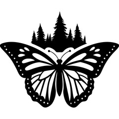 Monarch Butterfly Sanctuary Region Vector