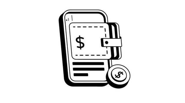 Mobile Wallet Animation MP4 File