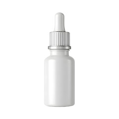 Elegant White Dropper Bottle for Minimalist Packaging Design