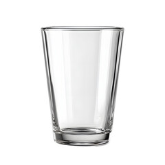 Sleek Glass Tumbler on White Background for Beverage Advertisement