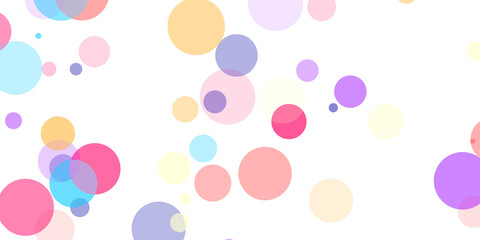 Colorful Transparent Bokeh Circles Overlay for Graphic Design Projects
