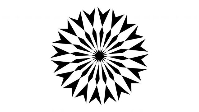 Ornament Mandala vector style Animation Video 4K
