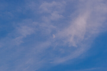 ぼんやりした夕空