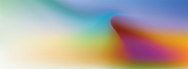 Vibrant abstract background with soft gradients of pink blue green and orange colors
