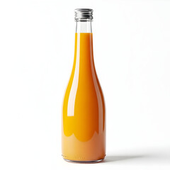 Orange Juice in a Clear Glass Bottle