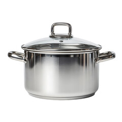 Professional Stainless Steel Cooking Pot with Glass Lid and Handle
