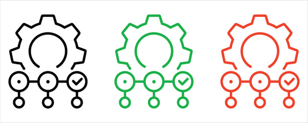 Streamline your workflow with this modern process automation design element, showcasing a clear and effective system for seamless operations and task management.