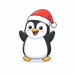 Fototapeta premium Cute Christmas Penguin