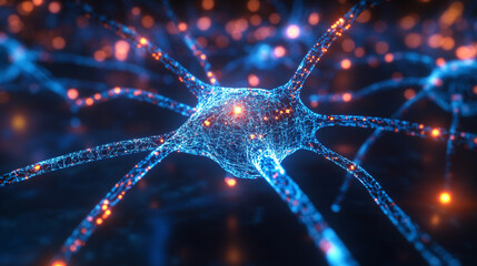 neural network, visualizing AI concepts like chatbots, deep learning, machine learning, and large language models in a vibrant, dynamic style