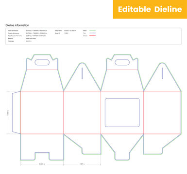 dieline template box dieline die lines packaging gable box with snap lock custom dieline  box cardboard box dieline pizza box dieline printable product packaging layout,
