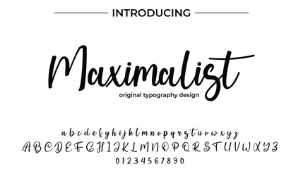Maximalist - Elegant Script Font for Smooth Handwritten Design and Creative Typography