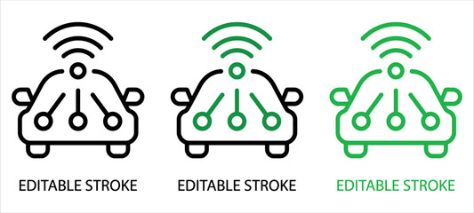 Futuristic autonomous car design, showcasing connectivity and intelligent transportation, perfect for tech innovation and modern automotive concepts.