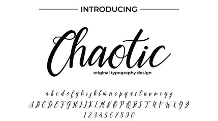 Chaotic - Elegant Script Font for Smooth Handwritten Design and Creative Typography