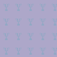 Trophy Pattern on Lavender Background