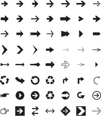 Collection of Arrows and Symbols direction pointer