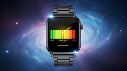 Luxury Metal Smartwatch Celebrating Pride with Colorful Progress Bar