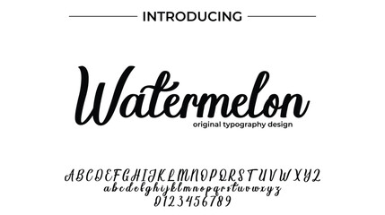 Watermelon - Elegant Script Font for Smooth Handwritten Design and Creative Typography